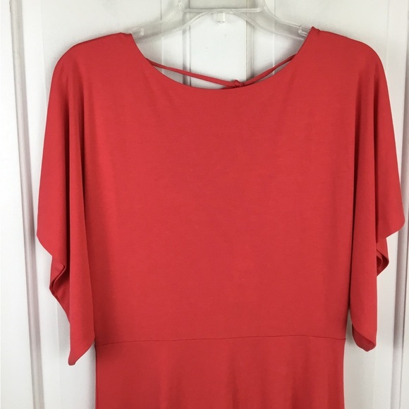 GAP Coral Dress Lace Up Back Dolman Sleeve Size S NWT - Picture 4 of 7